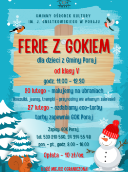 FERIE Z GOKIEM - MALUJEMY ECO-TORBY