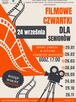 FILMOWE CZWARTKI DLA SENIORÓW
